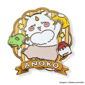 Chiikawa Large Gimmick Pin Badge Anoko from Japan 2025 - Picture 1 of 8