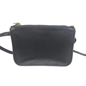 Madewell Marsupio Cintura Donna XS Nero Pelle Zip Vita Marsupio 38917 Tracolla - Foto 1 di 11