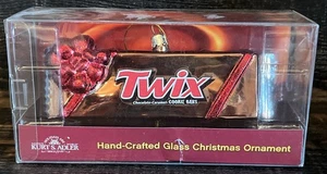 Kurt Adler Twix Schokoriegel Glas Ornament RAR RARITÄT NEU Weihnachten - Bild 1 von 7
