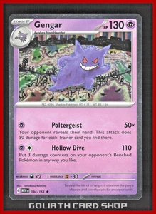 Gengar 094/165 Cosmos Holo Raro Promo - Sv: 151 JCC Pokémon - Casi Nuevo - Imagen 1 de 16