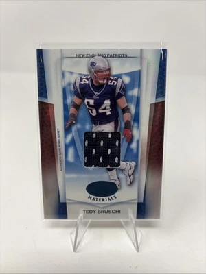Espejo azul Leaf Certified Materials 2007/50 Tedy Bruschi #89 Patriots Foto 1 de 3