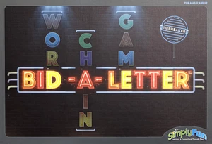Simply Fun Bid-A-Letter Problemlösung Gebäude Wörter Brettspiel-NEU - Bild 1 von 2