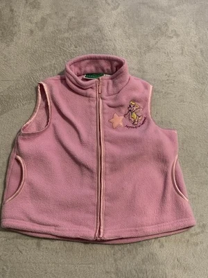 Винтажный Y2K РЕДКАЯ Cassie DRAGON TALES ребенка ясельного возраста девочек розовый флисовый жилет размер 5 - Изображение 1 из 4