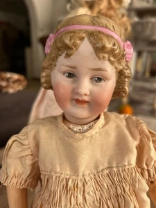 Revalo / Gebrüder Ohlhaver „Kokette“ Porzellankopf-Puppe ca. 30 cm Antik Rarität - Bild 1 von 12