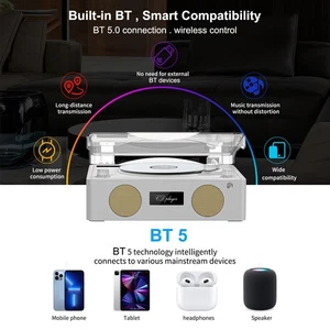 Reproductor de CD Retro Inalámbrico BT Altavoz Radio FM Multifuncional Línea-in U NPNT - Imagen 1 de 22
