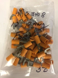 M53408 VACO KLEIN 12-10 AWG FORK INSULATED TERMINALS 50 PCS NOS - Picture 1 of 1