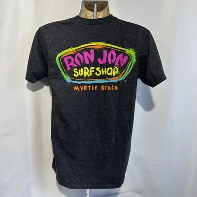 Camiseta Ron Jon Myrtle Beach SC Mediana Para Hombre Gris Gráfico Logo Manga Larga Foto 1 de 4