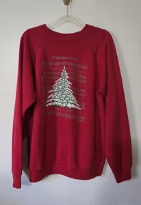Vintage Hanes Christmas Sweatshirt Oh Christmas Tree Lyrics - Bild 1 von 6
