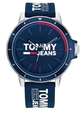 Tommy Hilfiger Reloj Hombre 44mm Correa Silicona Azul Marino Acero Inoxidable Foto 1 de 4