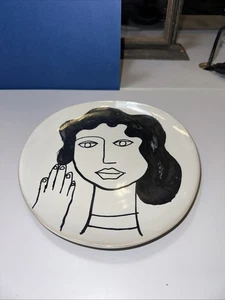 serax marie michielssen black white portrait plate - Picture 1 of 3