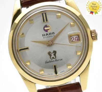 Molto raro! Orologio da uomo 57 Jewels *EXC + 5 * RADO Golden Horse 11674... - Immagine 1 di 4