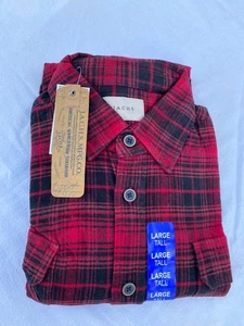 Jachs.MFG.CO Mens Flannel Shirts Brawny Heavyweight Button Down Shirt Siz L TALL - Picture 1 of 2