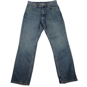 Structure Jeans Mens 32x32 Straight Leg Distressed Denim Vintage Y2K Pockets - Picture 1 of 12