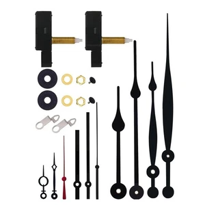 Silent Clock Movement 32mm Shaft with 4 Sets of Hands for Easy Clock Assembly - Picture 1 of 6