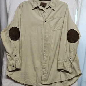 Duck Head Expedition Men's Shirt XXL Lightweight Corduroy Elbow Patches - Picture 1 of 7