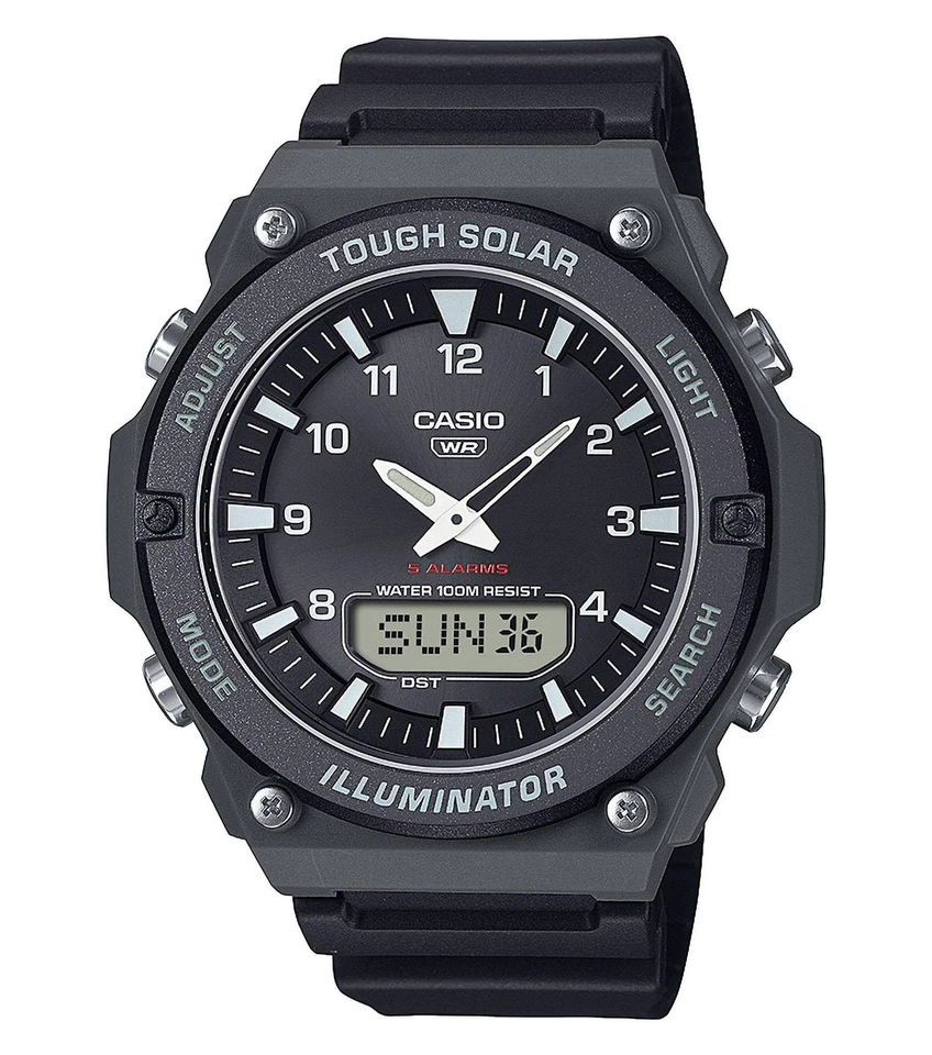 CASIO Solaruhr für Herren AnaDigi Schwarz AQ-S820W-1AVEF