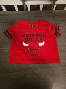 Maglia basket Chicago Bulls NBA rossa maglia cropped donna taglia media - Foto 1 di 3