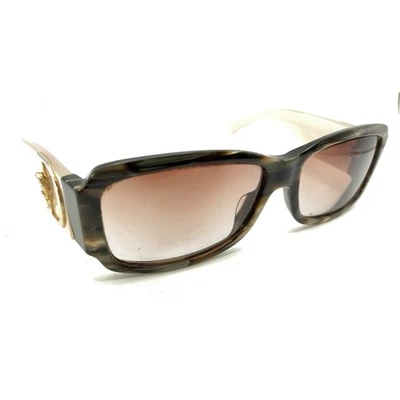Christian Dior Cottage 3QEGCC Brown White Sunglasses Frames 57-16 130 Italy - Image 1 of 4
