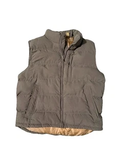 St. Johns Bay Vest Mens Zip Up Puffer Vest Brown Size Large - Picture 1 of 4
