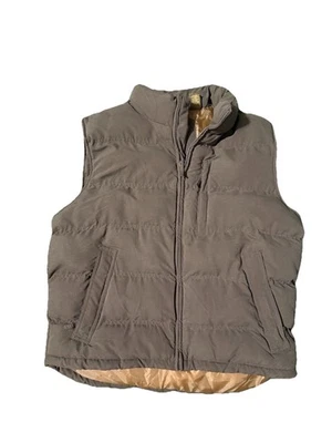 St. Johns Bay Vest Mens Zip Up Puffer Vest Brown Size Large - Image 1 of 4