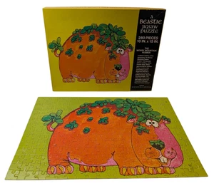 Puzzle vintage A Beastie The Mossy Mountain Feeber completo mod Hippo Groovy - Foto 1 di 11
