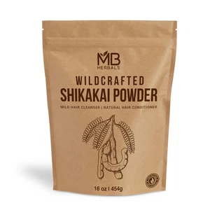 MB Herbals Shikakai Pulver 454g | 1 Pfund | 16 Unzen | Natürlicher Haarreiniger & Zustand... - Bild 1 von 2