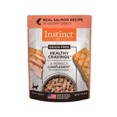 Instinct Healthy Cravings Grain Free Salmon Wet Cat Food Topper Pack Of 24 - Image 1 of 4