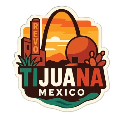 Tijuana Mexico Sticker Decal Vinyl Die-Cut City Skyline Landmark Design - Image 1 of 4