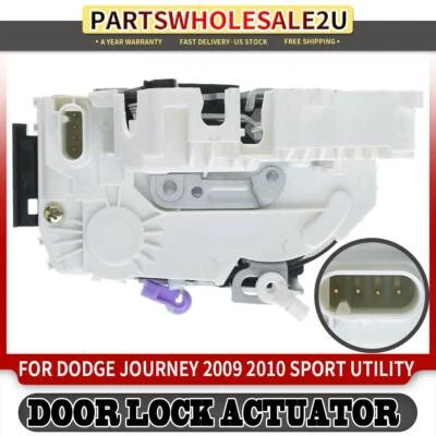 Actuador de cerradura de puerta delantera derecha con cilindro de llave de puerta para Dodge Journey 2009 2010 Foto 1 de 4