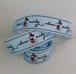 Cinta Grosgrain Clásica Azul De Mickey Mouse De Disney - Imagen 1 de 1