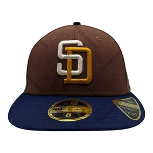 San Diego Padres MLB Tiramisú New Era 59Fifty Gorra/Gorra Ajustada Talla 8 - Imagen 1 de 9