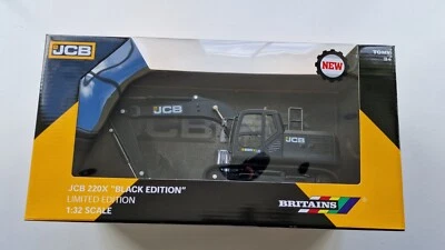 BRITAINS JCB 220X LC EXCAVATOR 1/32 SCALE - BLACK LIMITED EDITION - Image 1 of 2