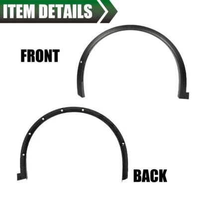 Fit For Tesla Model X 16-21 Front Right & Left Fender Wheel Flare Molding Trims Foto 1 de 4