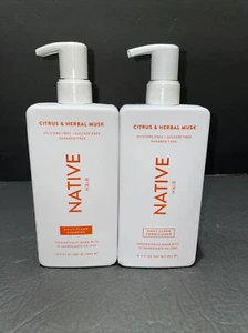 Native Shampoo and Conditioner 16.5 oz (Citrus & Herbal Musk) Bundle - Picture 1 of 3