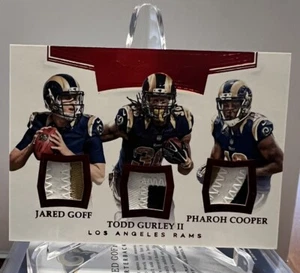 2016 panini flawless Jared Goff RC w/Todd & cooper #02/15 VERY RARE cool patches - Picture 1 of 2