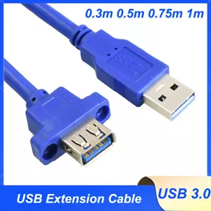 Cavo di prolunga USB piombo da maschio a femmina USB 3.0 con attacco pannello 0,3 m - 1 m - Foto 1 di 15