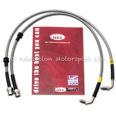 VW GOLF MK5 FRONT HEL PERFORMANCE BRAIDED BRAKE LINES TO PORSCHE BREMBO CALIPERS
