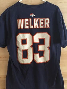 Delta adult unisex L tee Denver Broncos Super Bowl XLVIII # 83 Welker jersey - Picture 1 of 3