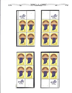 Matched ZIP Block Set - 1966 Indiana Statehood (Scott 11308) MNH - Picture 1 of 2
