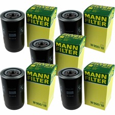 5x MANN-FILTER Ölfilter W 950/18 Oil Filter