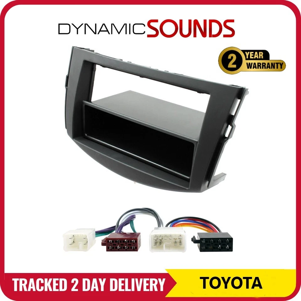 CT24TY03 Car Stereo Radio Fascia ISO Kit Black For Toyota RAV 4 2006-2013 - Image 1 of 1