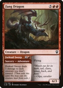 Colmillo Dragón // Lámina de barrido de cola de horquilla (173) Battle for Baldur's Gate CLB MTG Magic - Imagen 1 de 1