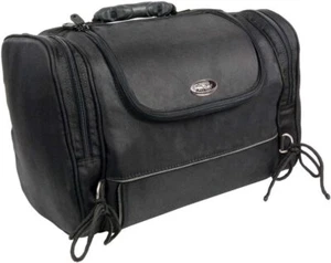 16" SISSY T BAR TOUR BAG w/ REFLECTIVE PIPE & RAIN COVER FOR HARLEY - DSA25 - Picture 1 of 9