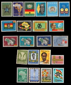 Ghana; Postage - Lot 4: (1960-1965) Scott 2024 Catalog Value $26.55 - Picture 1 of 19