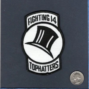 Original VF-14 TOPHATTERS US NAVY F-14 TOMCAT Fighter Squadron Patch - Bild 1 von 1