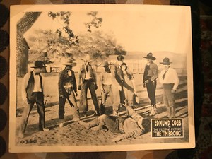 The Tin Bronc 1926 Universal silent western lobby card Edmund Cobb