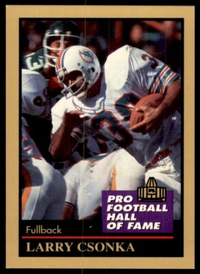 1991 Enor Hall Of fame Larry Csonka Miami Dolphins #31 - Image 1 of 2
