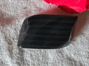 Gros bouton vintage tigré noir gris volume 3,6 cm sur 2 cm ref 582 - Picture 1 of 4