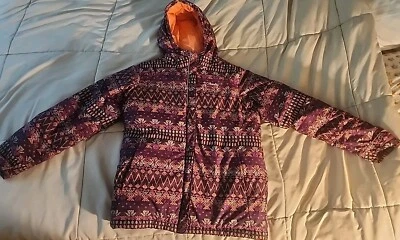 Chaqueta Columbia Jóvenes Niñas Horizon Ride Púrpura Brillante Geométrica WG5006 XL Foto 1 de 4