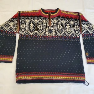 DALE OF NORWAY Norge 2000 Classic Vintage Sweater 1/4 Zip ___ Size S - Bild 1 von 7
